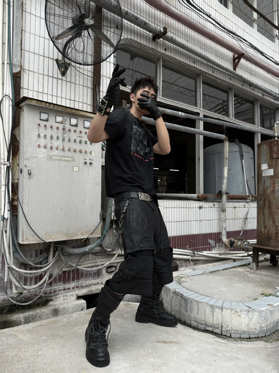 GOJOYJINNI丨Antiwar Print Washed Vintage T-Shirt - PSYLOS 1, GOJOYJINNI丨Antiwar Print Washed Vintage T-Shirt, T-Shirt, GOJOYJINNI, PSYLOS 1